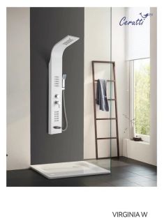 Панель душевая Cerutti SPA Virginia W CT9990 с форсунками белый